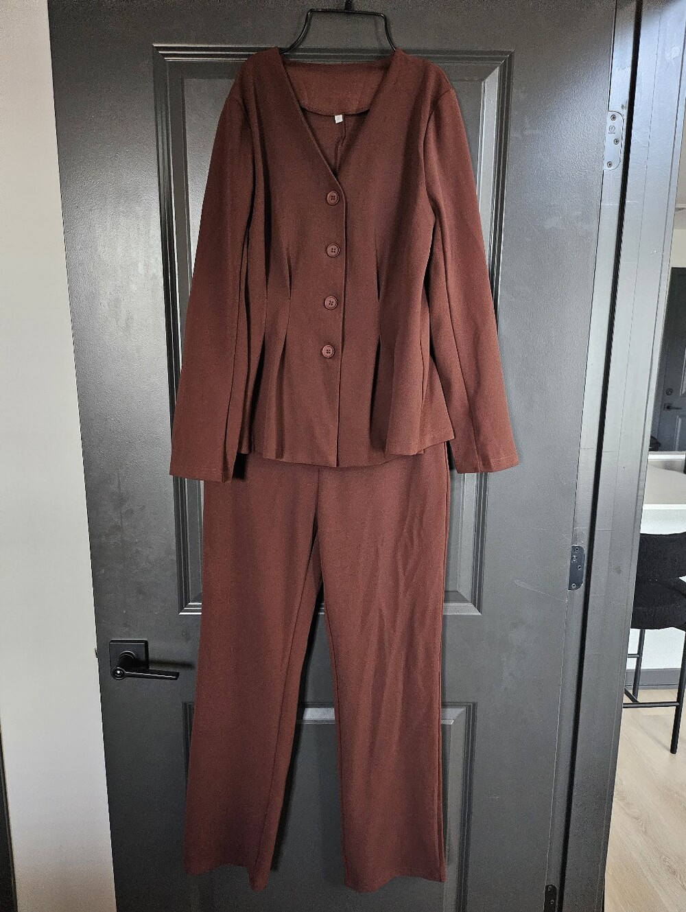Brown Pantsuit